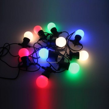 Ledlichtketting10 lampsgekleurd